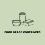 Food grade plastic containers for packaging